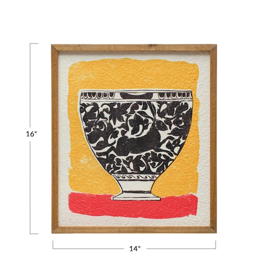 Hello Honey® Framed Painted Bowl Wall Art